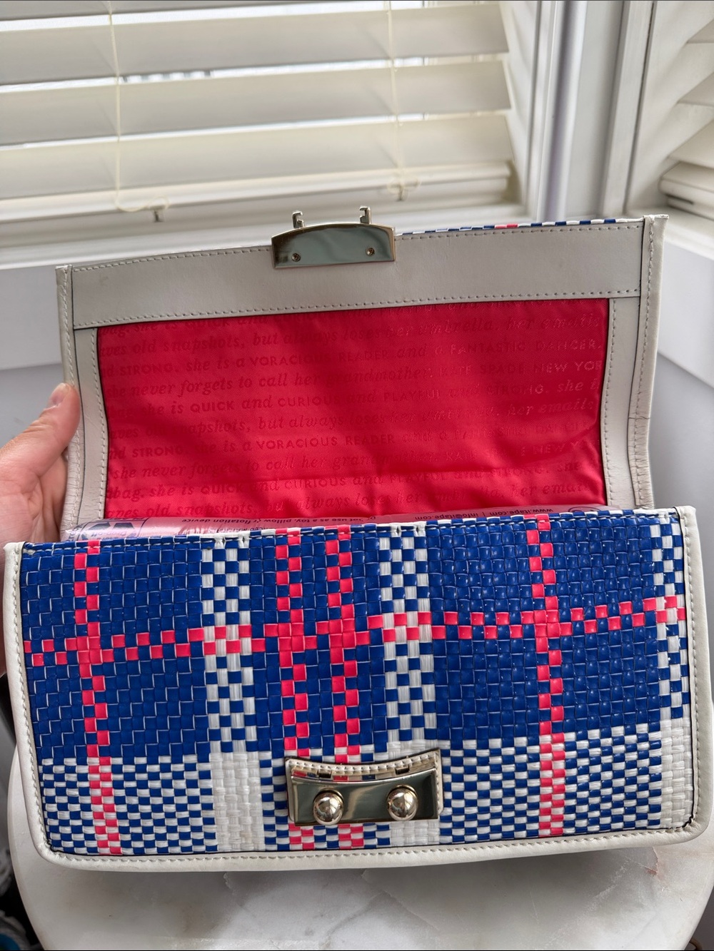 NWOT Kate Spade Bay Drive Chloe Finn Clutch Bag - Picture 7 of 8